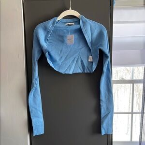 American Eagle Outfitters Blue Shrug